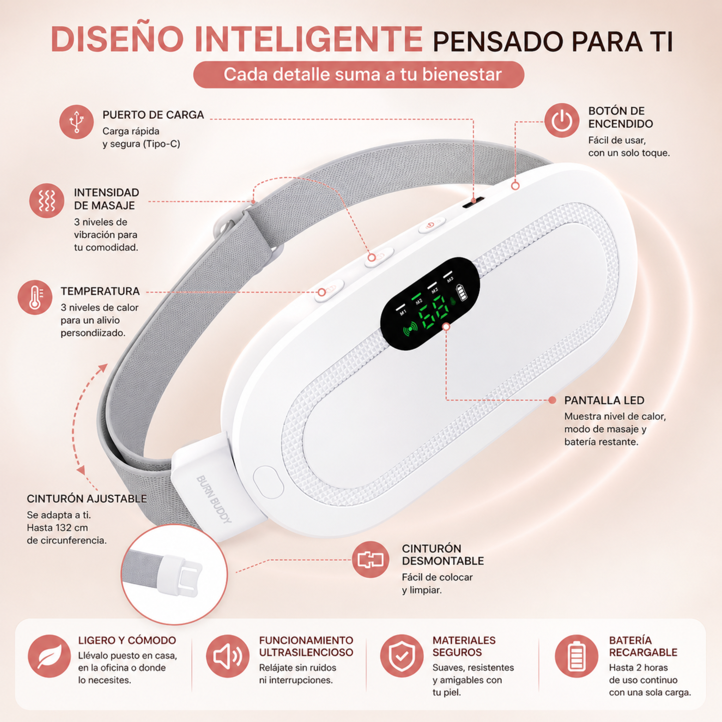 Cinturón Térmico Menstrual